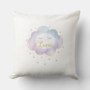 Almofada Travesseiro de Nome de Bebê Personalizado Lavanda