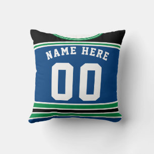 Almofada Travesseiro de Números e Nome de Jersey de Hockey