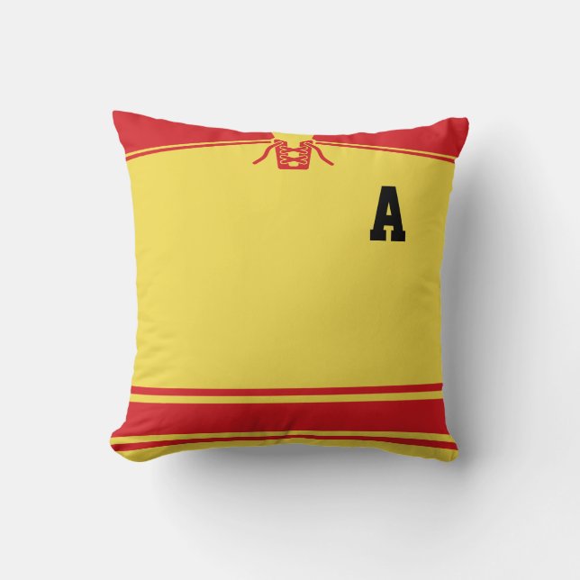 Almofada Travesseiro de Números e Nome Personalizado de Jer (Frente)