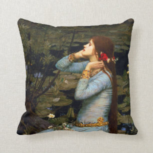 Almofada Travesseiro de Ophelia do Waterhouse
