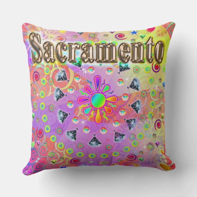 Almofada Travesseiro de Ouro Sacramento Lucky (Verso)