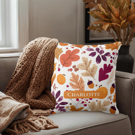 Almofada Travesseiro de outono personalizado - Folhas e aco