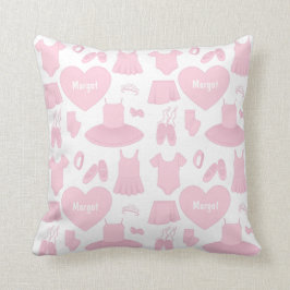 Almofada Travesseiro de padrão de roupas do balé - Fundo br