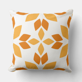 Almofada travesseiro de padrão floral castanho