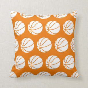 Almofada travesseiro de padrões de basquete divertido