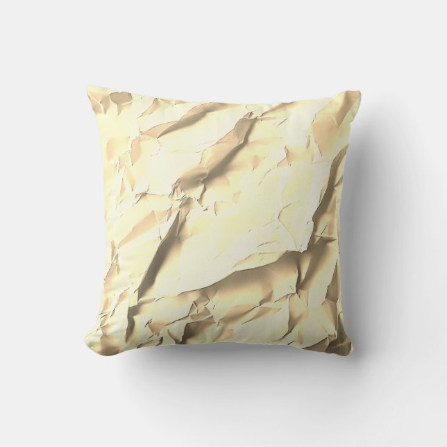 Almofada Travesseiro de Papel Dourado Texturizado (Frente)