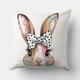 Almofada Travesseiro de Páscoa coquette Bunny - Soft & Styl