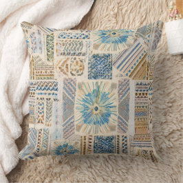 Almofada Travesseiro de Patchwork de Mandala