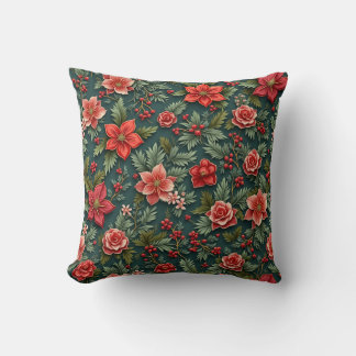 Almofada Travesseiro de Poinsettia Natal Cushion