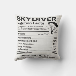 Almofada Travesseiro de Presente Fatos de Nutrição do Paraq