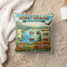 Travesseiro de Presente Souvenir de Red Wing, Minn