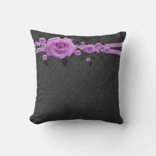 Almofada Travesseiro de Rosa romântica de Lavanda