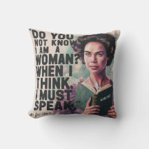 travesseiro de Shakespeare Feminista