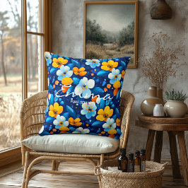 Almofada Travesseiro de Spa Floral Personalizado com Nome