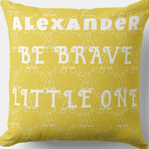 Almofada Travesseiro de Tepete Amarelo Sunny