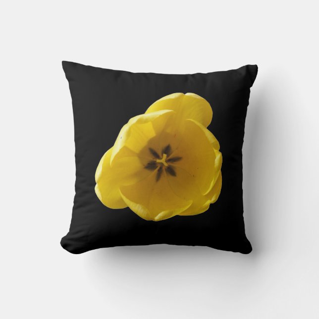 Almofada Travesseiro de Tulipa Amarelo (Frente)