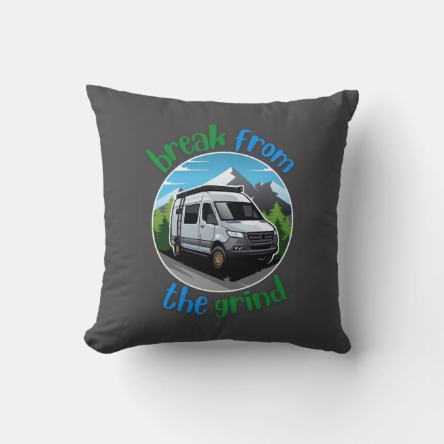 Almofada Travesseiro de Van para Camping (Frente)