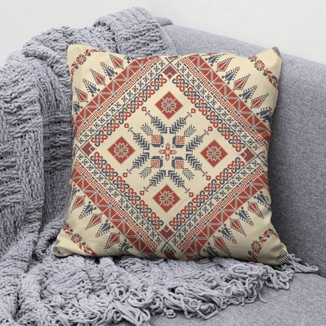 Almofada Travesseiro decorativo 14 da Moda Tatreez Palestin (Criador carregado)