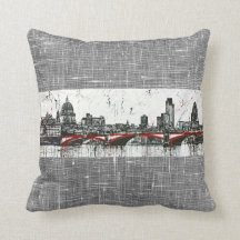 Travesseiro decorativo 16" de Londres x 16"