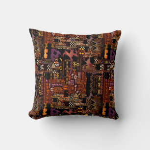 Almofada travesseiro decorativo 16" do Ethno-jazz x 16"