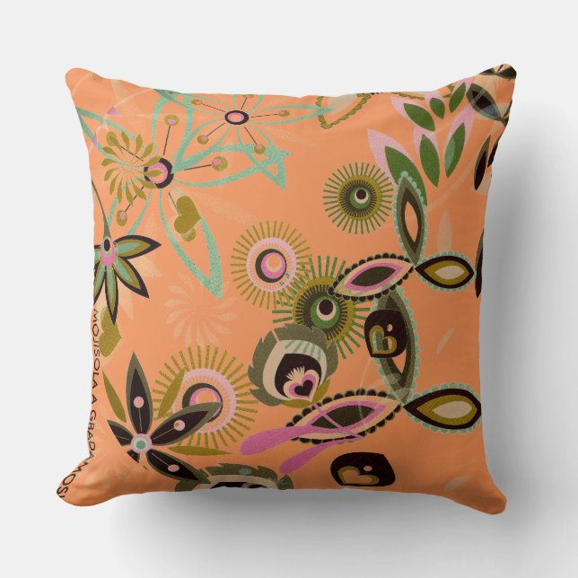 Almofada Travesseiro decorativo 16" do poliéster de MOJI (Frente)