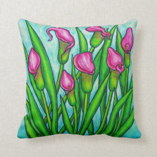 Almofada Travesseiro decorativo 16" do poliéster do lírio