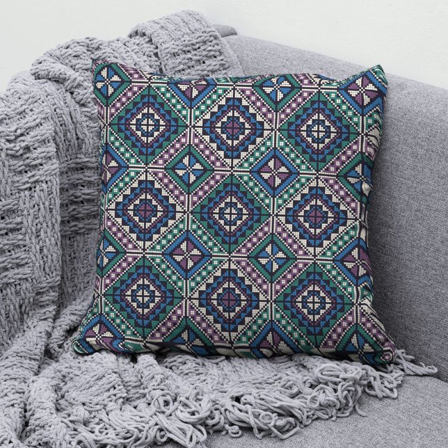 Almofada Travesseiro decorativo 1 da Moda de Tatreez Palest (Criador carregado)