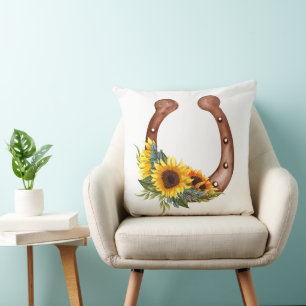 Almofada Travesseiro decorativo 20x20 Horse Shu