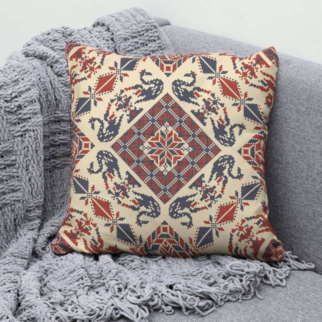 Almofada Travesseiro decorativo 9 da Moda Tatreez Palestina (Criador carregado)