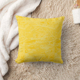 Almofada Travesseiro decorativo Abstrato amarelo claro