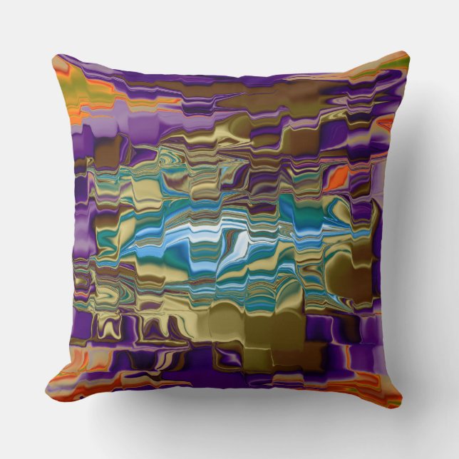 Almofada Travesseiro decorativo abstrato Art (Frente)