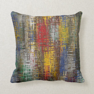 Almofada Travesseiro decorativo abstrato das cores