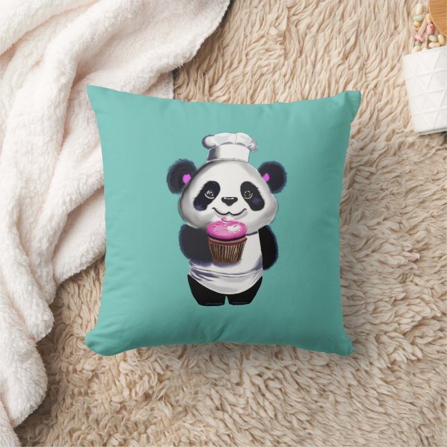 Almofada Travesseiro decorativo Adorável do Urso de Panda (Cobertor)