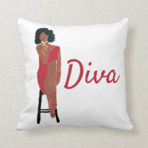 Travesseiro decorativo Africano Diva Crimsom