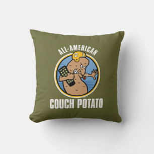 Almofada Travesseiro decorativo All-American Couch Potato