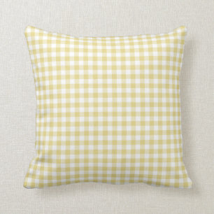 Almofada Travesseiro decorativo amarelo do teste padrão do