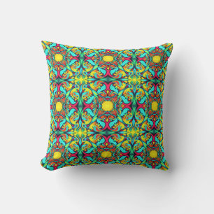 Almofada Travesseiro decorativo Amarelo e Azul