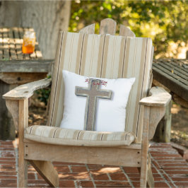 Almofada Travesseiro decorativo ao ar livre com fundo branc