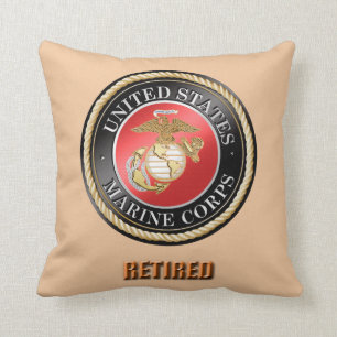 Almofada Travesseiro decorativo aposentado USMC