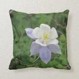 Almofada Travesseiro decorativo aquilégia azul