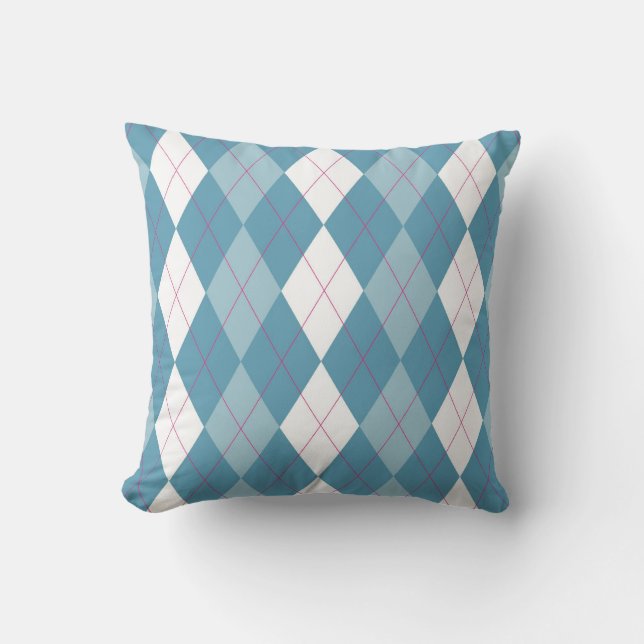 Almofada Travesseiro decorativo Argyle da Próxima Porta (Frente)