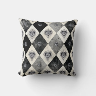 Almofada Travesseiro Decorativo Arlequim com Olhos que Tudo