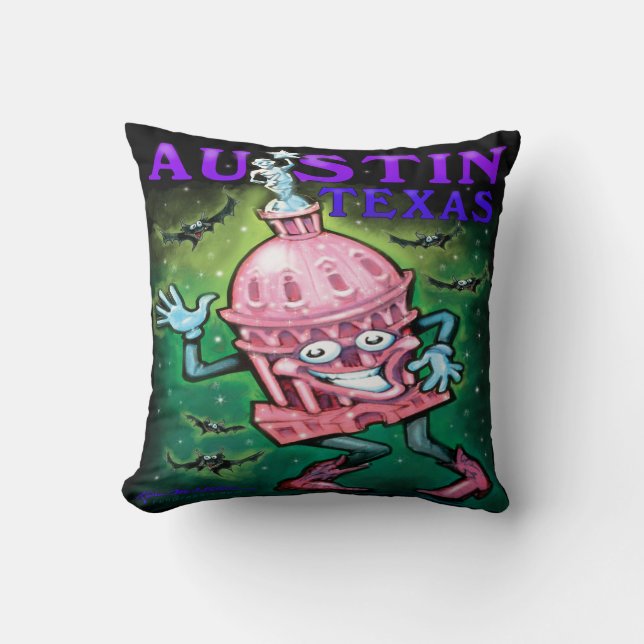 Almofada Travesseiro decorativo Austin Texas (Frente)