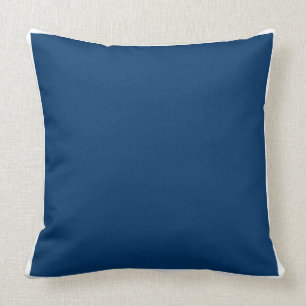 Almofada Travesseiro decorativo azul/branco sólido personal