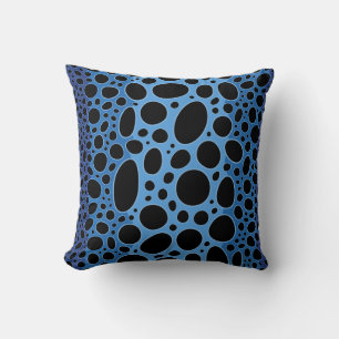 Almofada Travesseiro decorativo azul do impressão do sapo