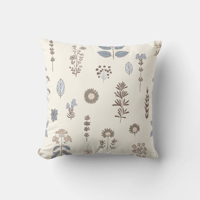 Almofada Travesseiro decorativo azul-escuro táctil da natur (Frente)