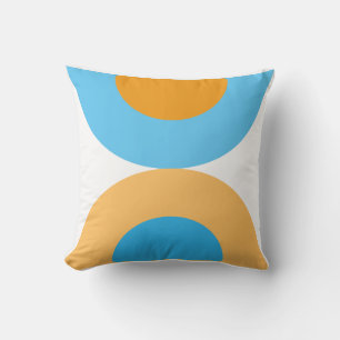Almofada Travesseiro decorativo Azul Geométrico Moderno e A