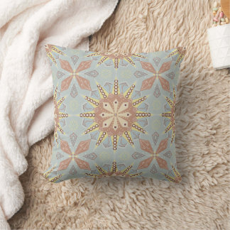 Almofada Travesseiro decorativo Azul Pálido do Sun Mandala