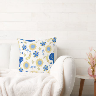 Almofada Travesseiro decorativo Azul Retroativo