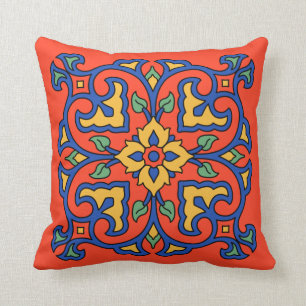 Almofada Travesseiro decorativo Azulejo da ilha catalã Vin